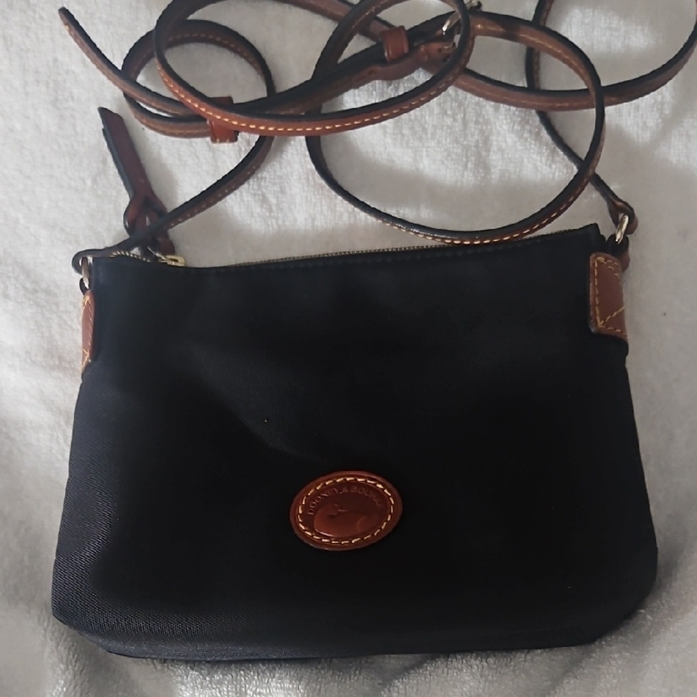 Dooney & Bourke Black and Brown Crossbody Bag